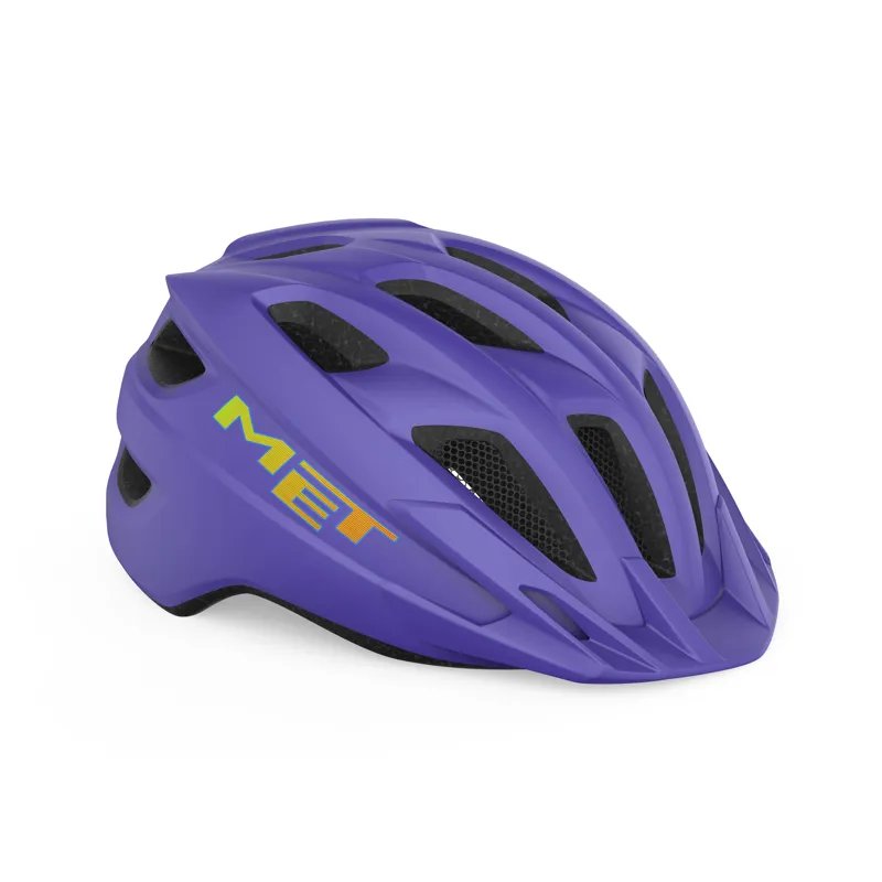MET Crackerjack Youth Kids Mountain Bike Helmet - Purple